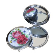 Whole Sale New Style Double-Sided Folding Personalized Cosmetic PU Mirror